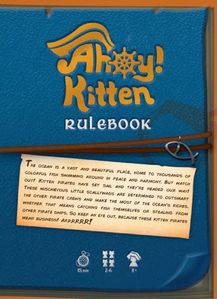 Ahoy Kitten 2-6 Player Casual Press Your Luck Pirate Game